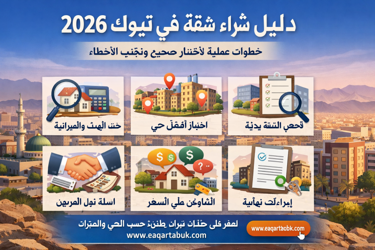 دليل شراء شقة في تبوك